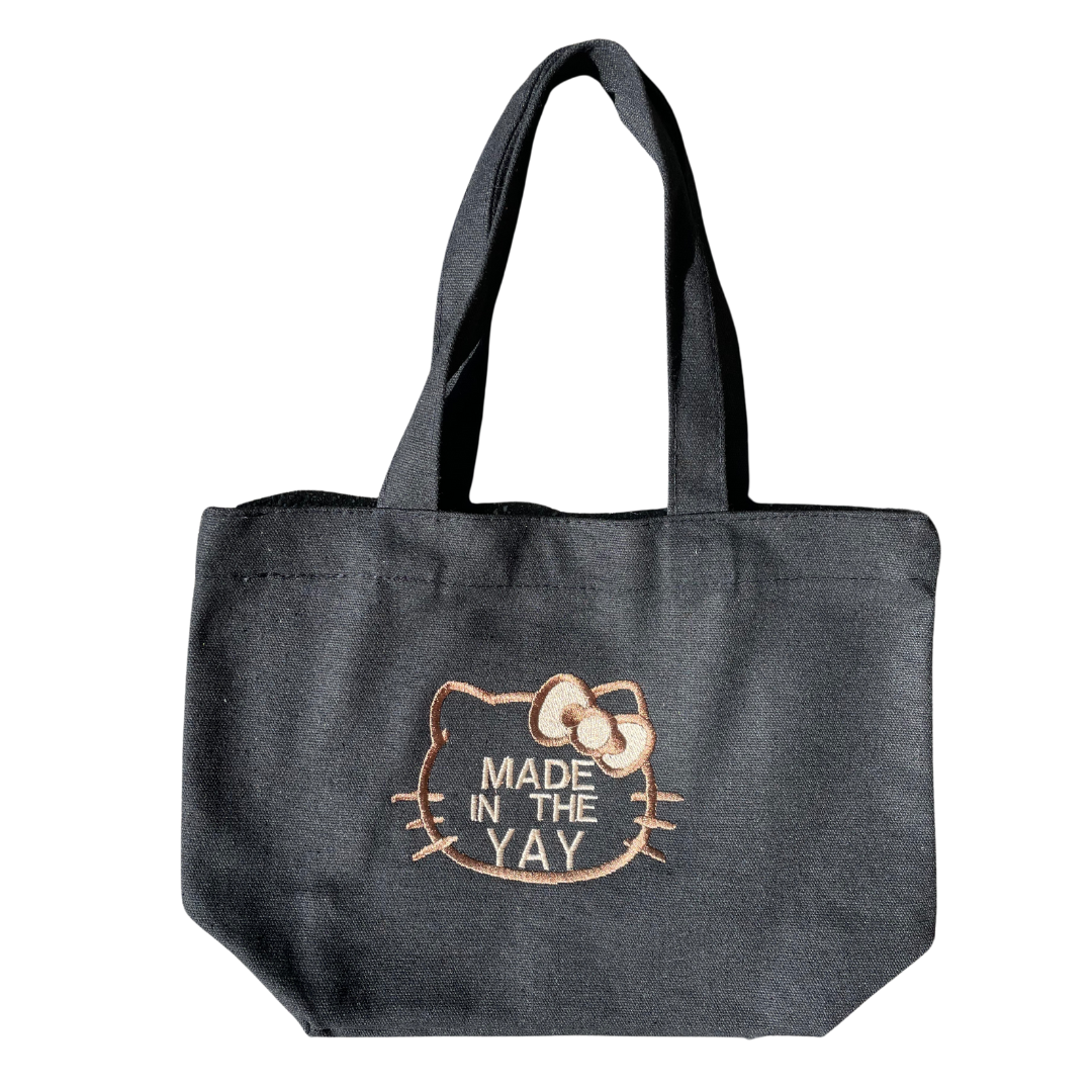 HK Made In The Yay | Mini Black Tote (Brown Tones)