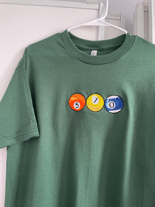 510 Pool Balls | Green T-Shirt