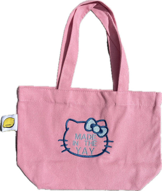 HK Made In The Yay | Mini Pink Tote (Blue Tones)