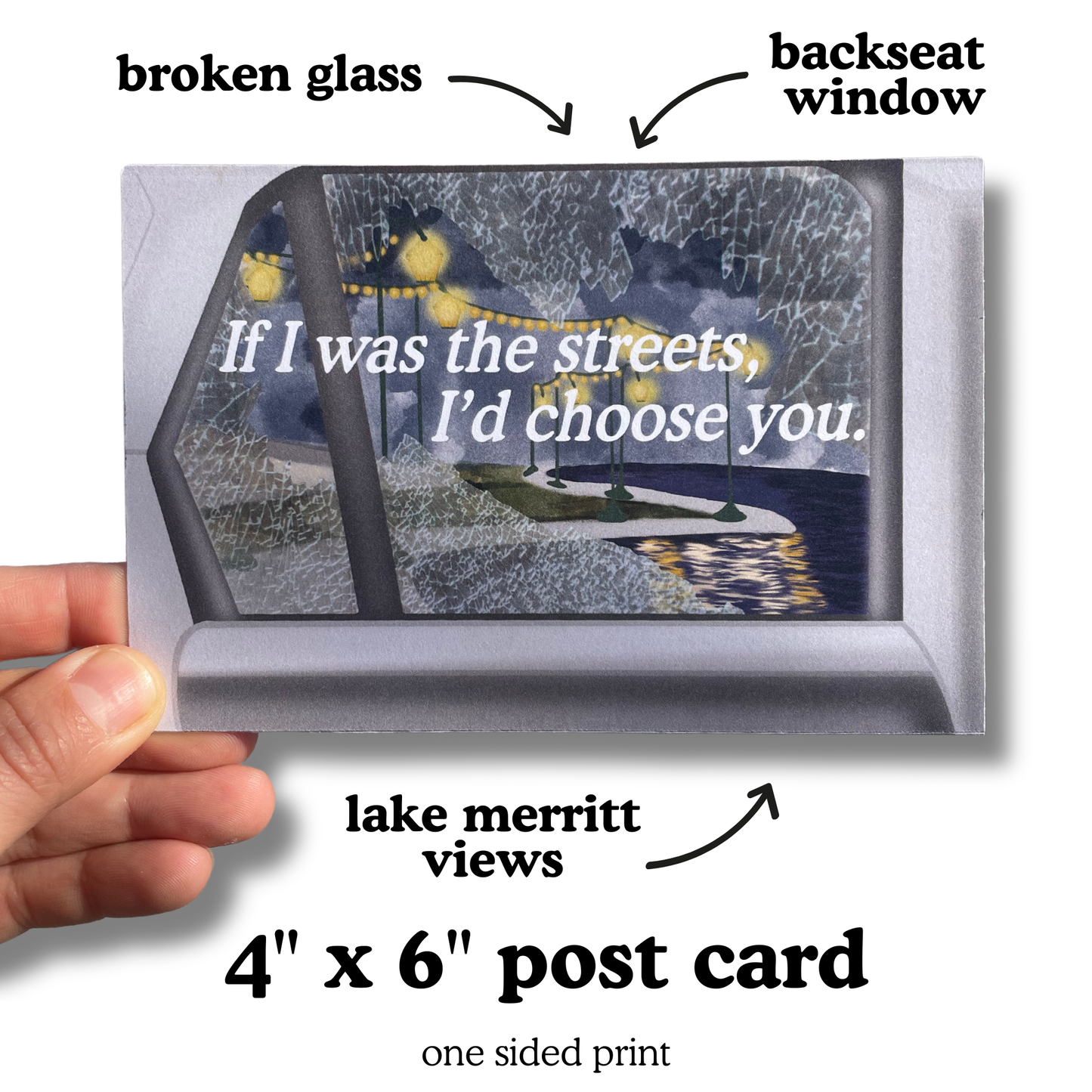 If I was the Streets, I'd Choose you - Lake Merritt Views| Postcard