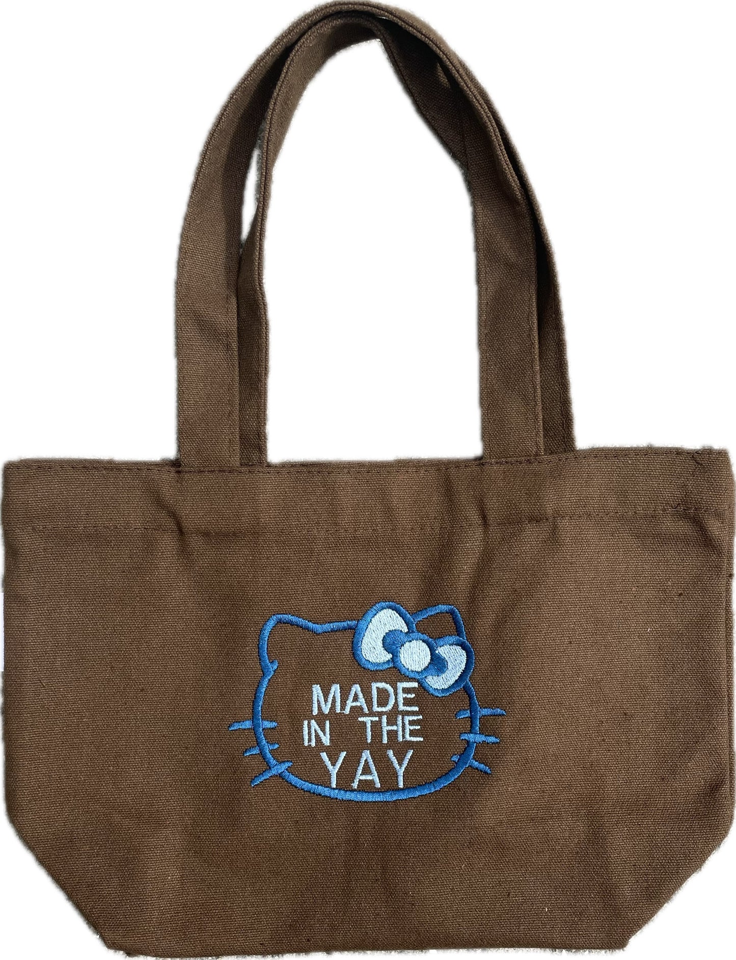 HK Made In The Yay | Mini Brown Tote (Blue Tones)