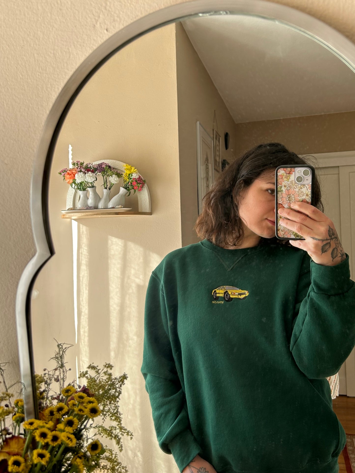 Scraper Car | Green Crewneck