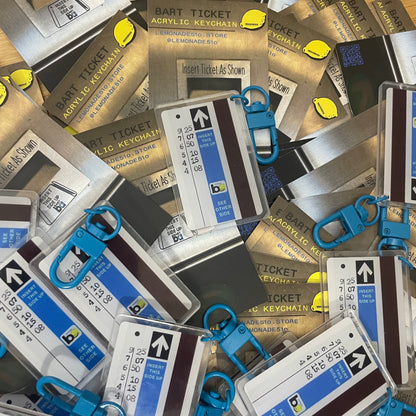 BART Paper Ticket |  Key Chain