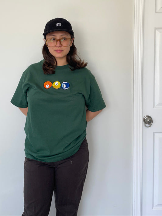 510 Pool Balls | Green T-Shirt