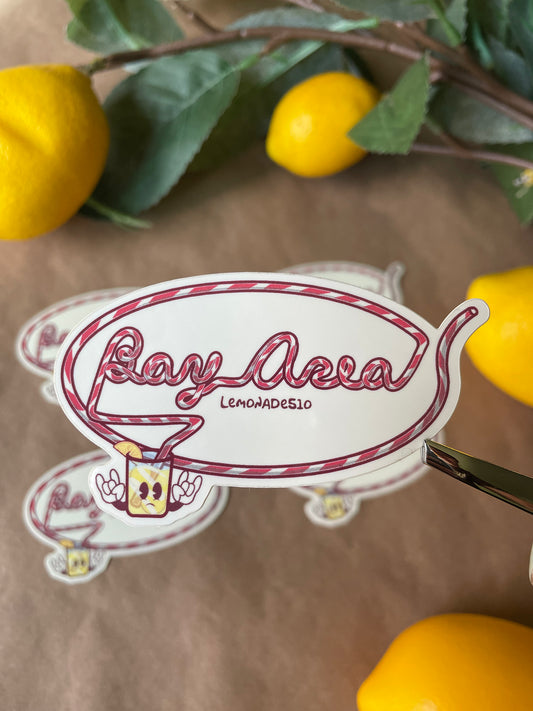 Bay Area Krazy Straw | Sticker