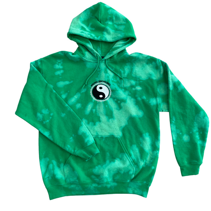 Protect Your Balance | Green Bleach Dye Hoody