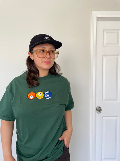 510 Pool Balls | Green Unisex T-Shirt
