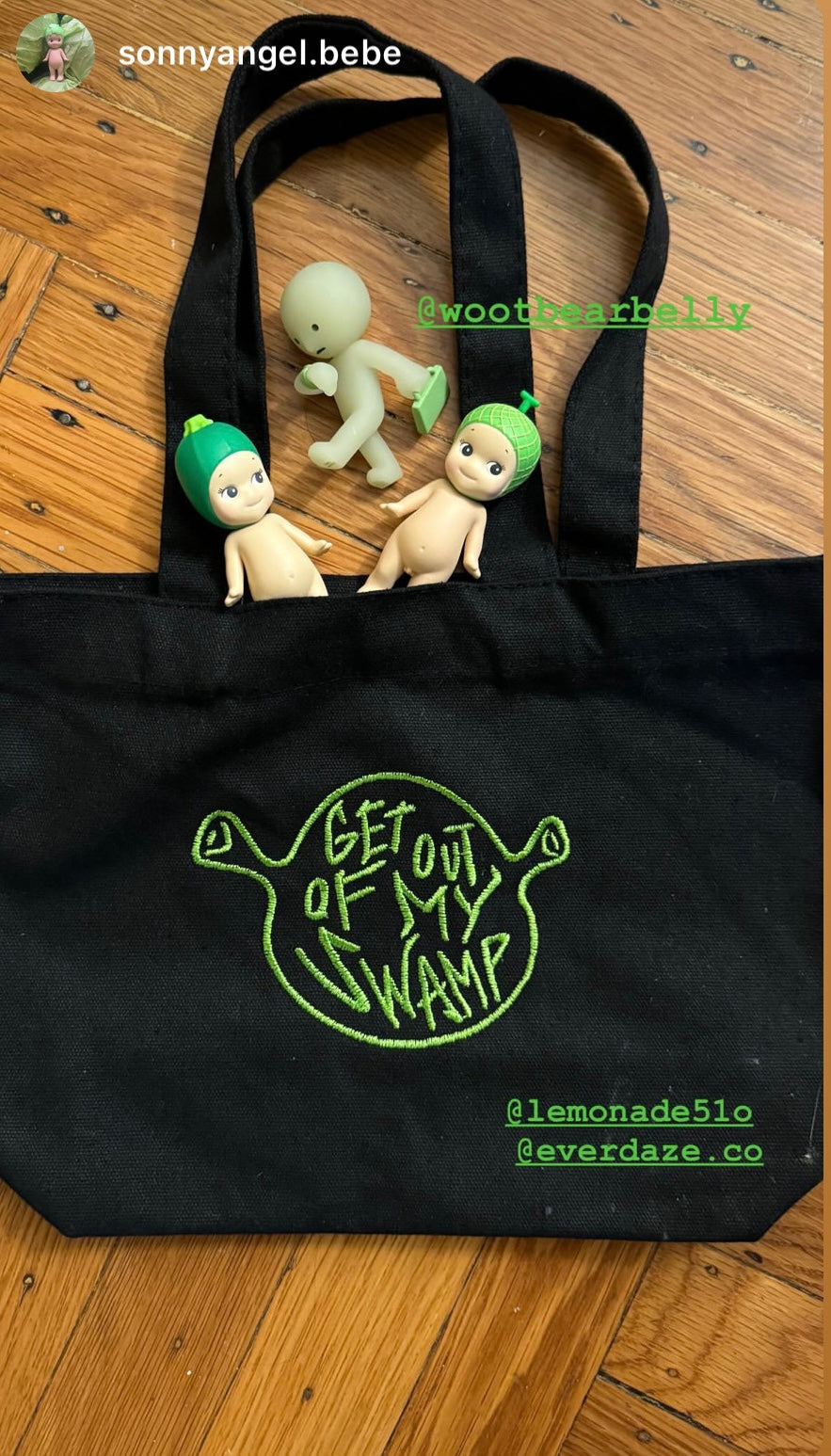 Get Out Of My Swamp | Mini Black Tote