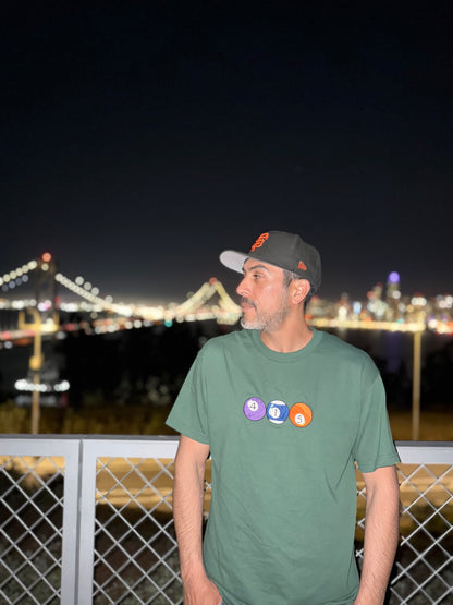 415  Pool Balls | Green Unisex T-Shirt