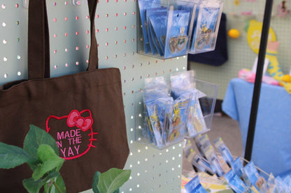 HK Made In The Yay | Mini Brown Tote (Red/Pink)