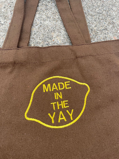 Made in The Yay | Mini Brown Tote