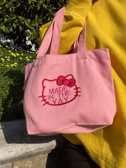 HK Made In The Yay | Mini Pink Tote (Red/Pink)