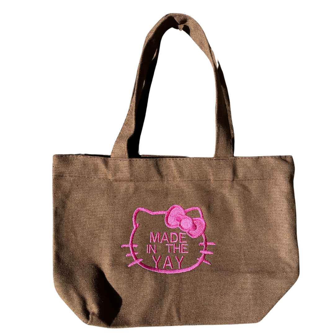 HK Made In The Yay | Mini Brown Tote (Pink Tones)