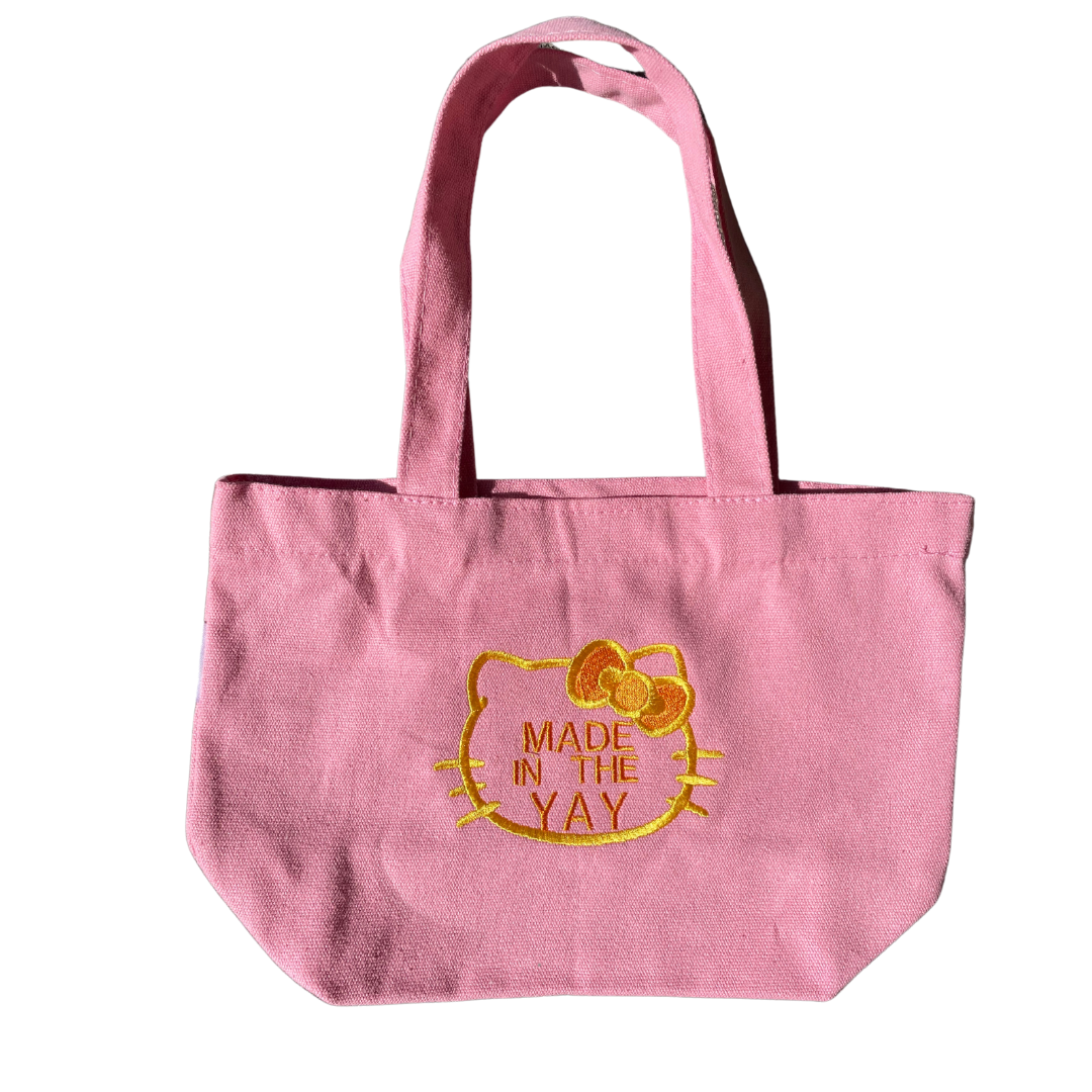HK Made In The Yay | Mini Pink Tote (Gold Tones)