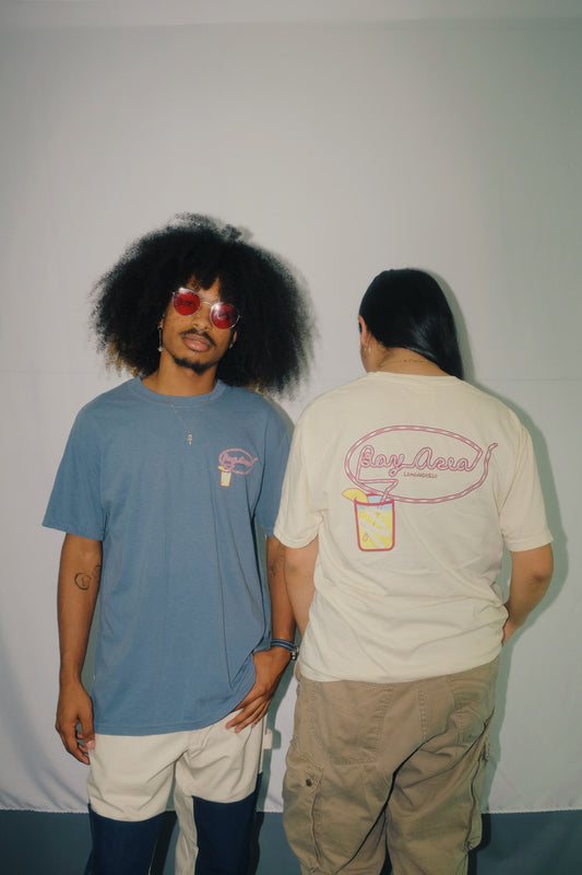 Bay Area Krazy Straw Shirts | Blue & Ivory