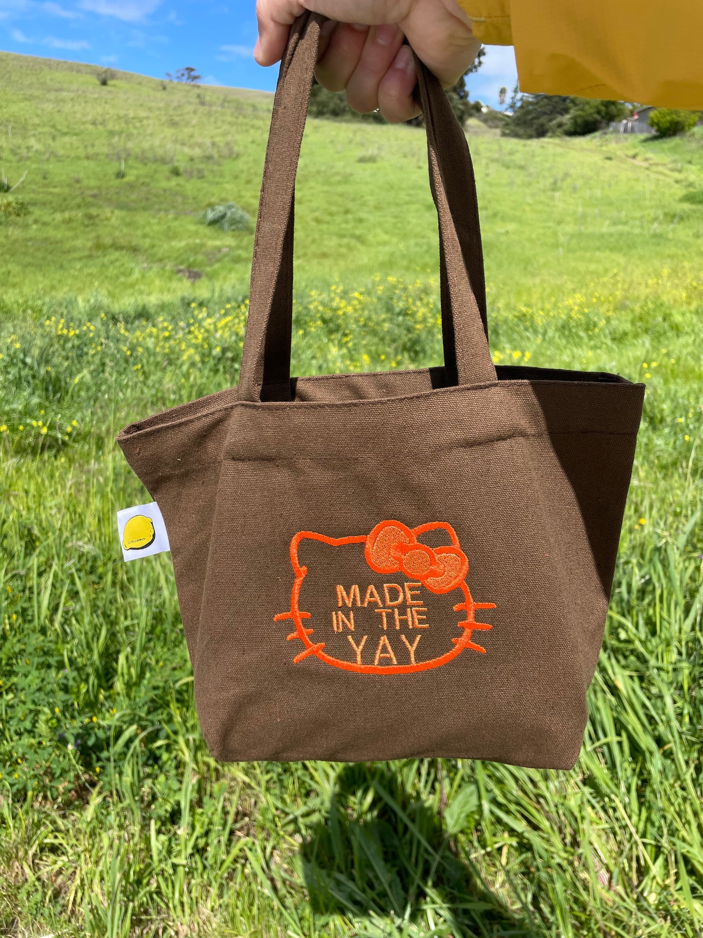 HK Made In The Yay | Mini Brown Tote (Orange Tones)
