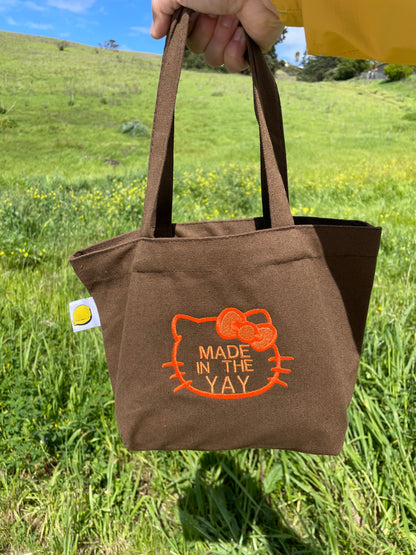 HK Made In The Yay | Mini Brown Tote (Orange Tones)