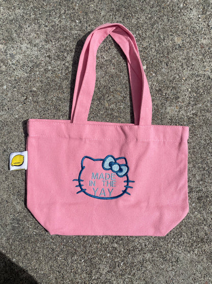 HK Made In The Yay | Mini Pink Tote (Blue Tones)