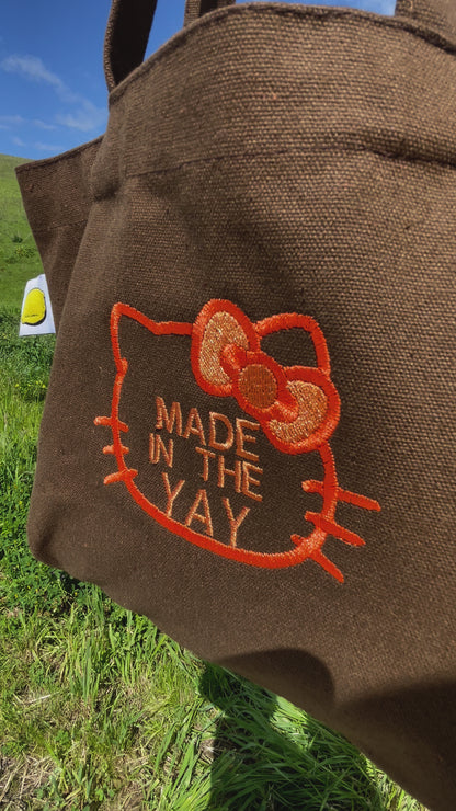 HK Made In The Yay | Mini Brown Tote (Orange Tones)